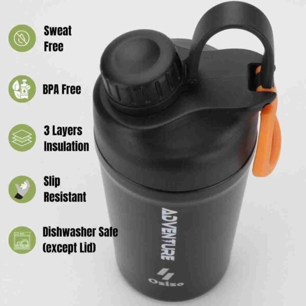 Ozizo M63 Insulated Protein Shaker with Mixing Spring, Carton (24 units per color) - Image 4