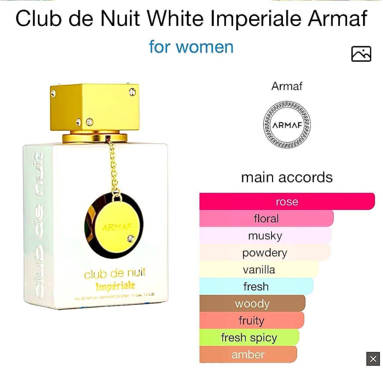 ARMAF CLUB DE NUITE IMPERIAL W 🤍 105ML - Image 2