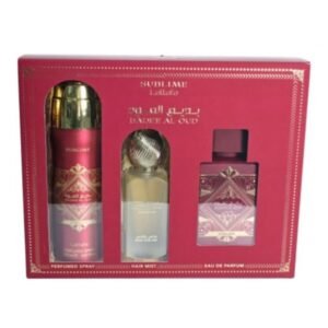 LATTAFA BADEE AL OUD SUBLIME 3 PCS GIFTSET WITH 100ML EDP + 200ML DEO + 50ML HAIRMIST
